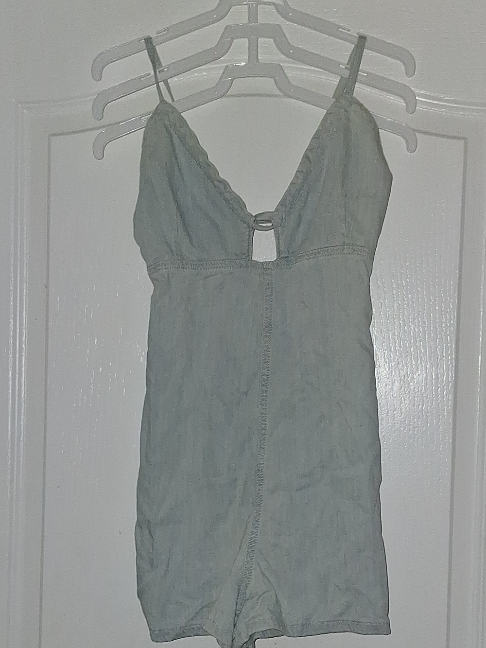 Nwot We The Free Light Blue Denim-Style Spaghetti Strap Camisole